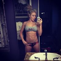 Dianna Dahlgren in a bikini taking a selfie