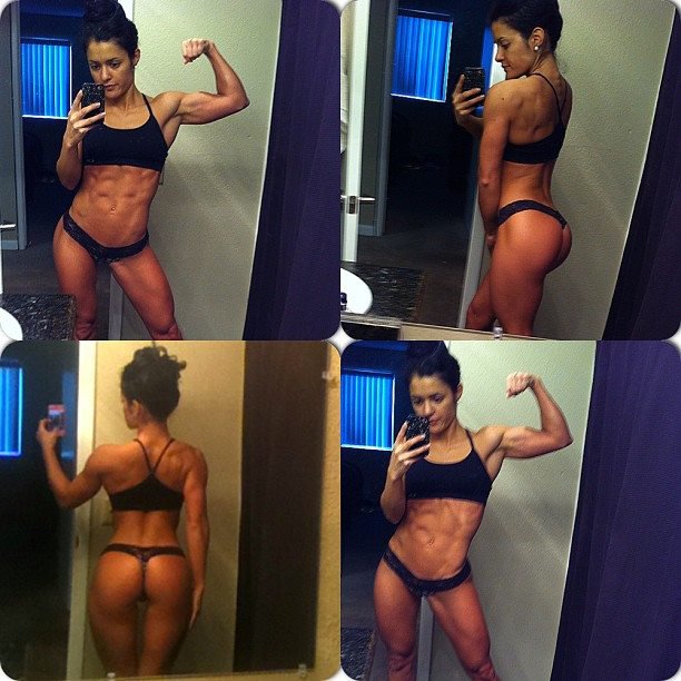 Jessica Arevalo in a bikini taking a selfie