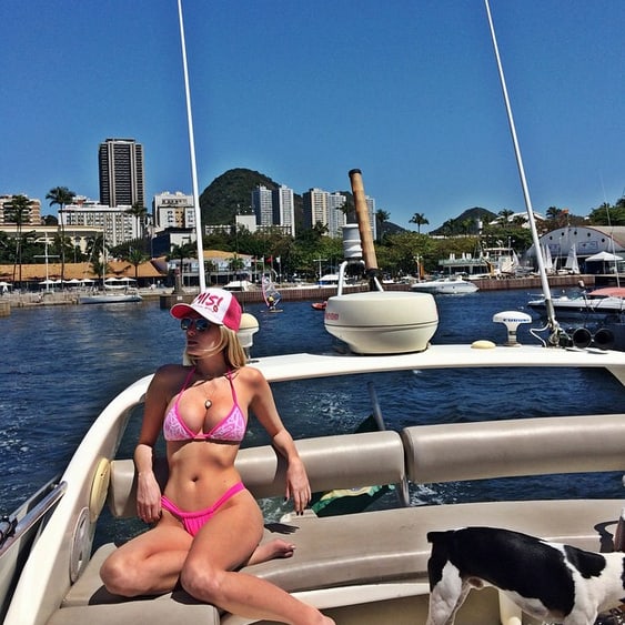 Barbara Evans in a bikini