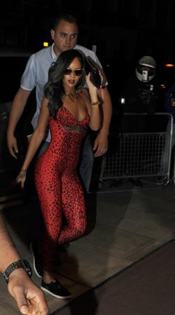 Rihanna - Shows off her toned physique in London in a $198 Adidas Originals Opening Ceremony (19.07.2013) 