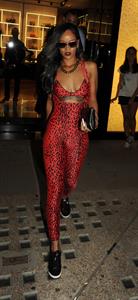 Rihanna - Shows off her toned physique in London in a $198 Adidas Originals Opening Ceremony (19.07.2013) 