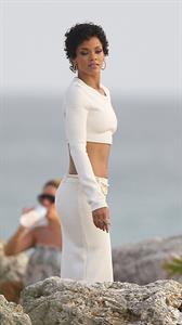Rihanna poses on a photoshoot in Barbados - August 4, 2013 