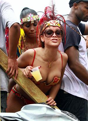 Rihanna - Kadooment parade in Barbados 8/1/11  