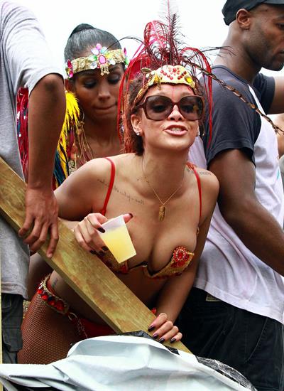Rihanna - Kadooment parade in Barbados 8/1/11  