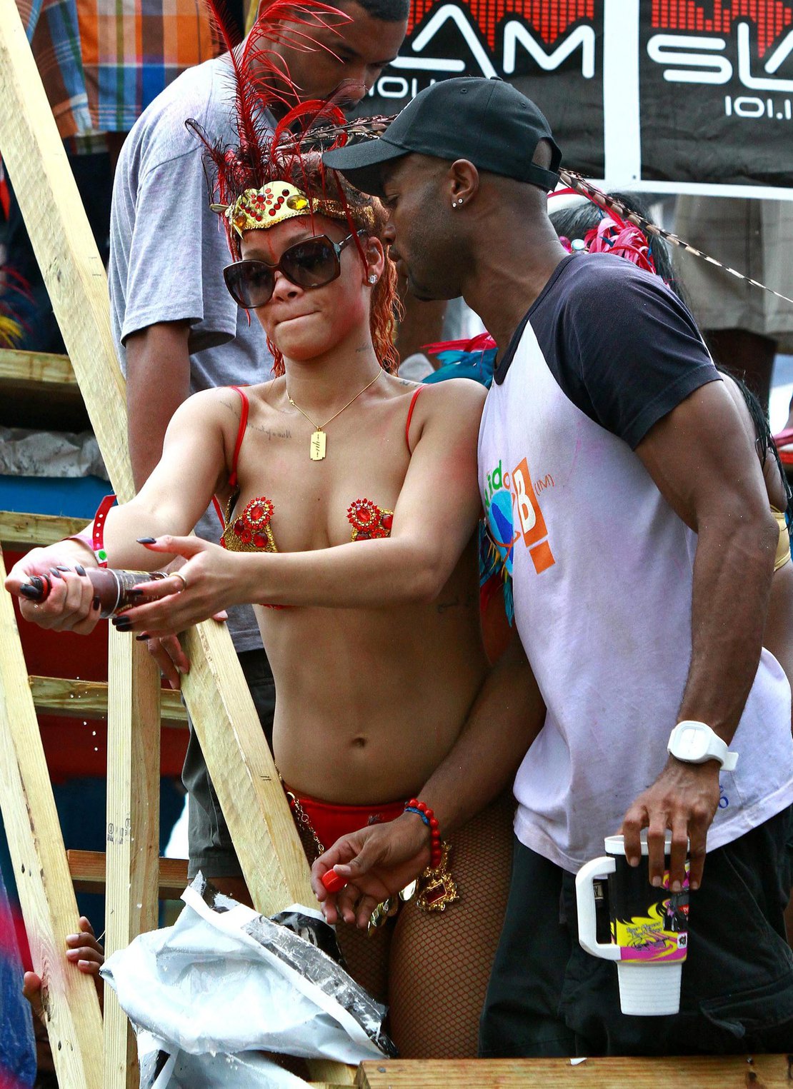 Rihanna - Kadooment parade in Barbados 8/1/11  