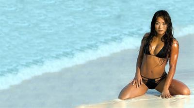 Gail Kim in a bikini