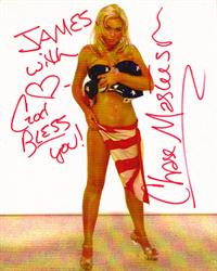 Chase Masterson in a bikini