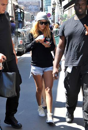 Rihanna arriving at her hotel in Paris on June 7, 2013