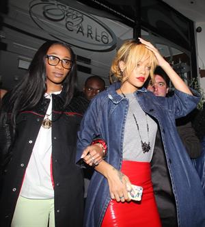 Rihanna enjoys a night out in Manchester (12.06.2013) 