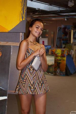 Karina Baru Pictures Slava Konevs in a Summer Dress