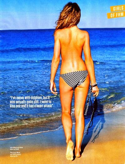 Abigail Clancy in a bikini - ass