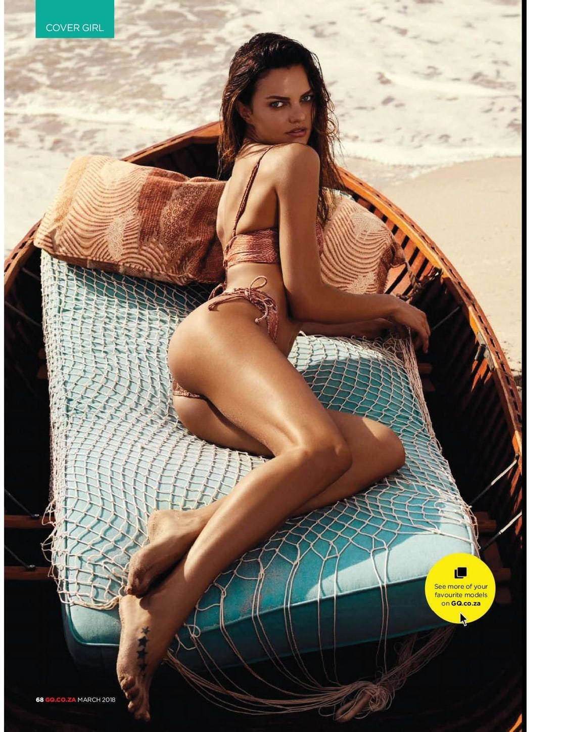 Barbara Fialho in a bikini