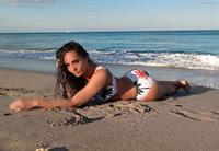 Tahiti Cora in a bikini