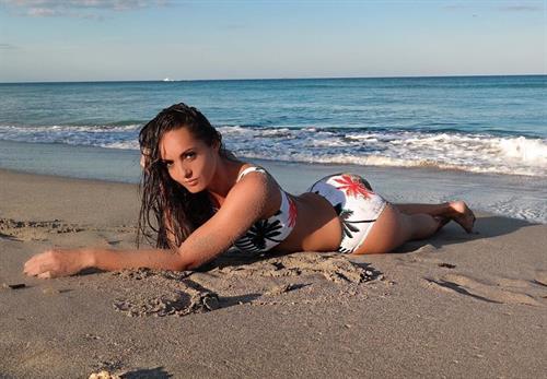 Tahiti Cora in a bikini