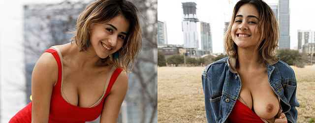 Mia Valentine in Red