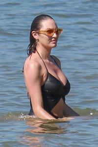 Candice Swanepoel in a bikini