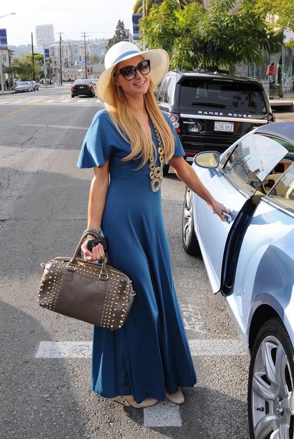 Paris Hilton Shops at Christian Louboutin in West Hollywood (May 9, 2013) 