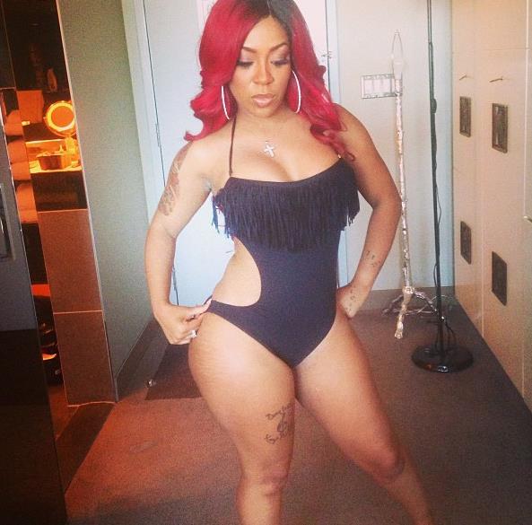 K Michelle in a bikini