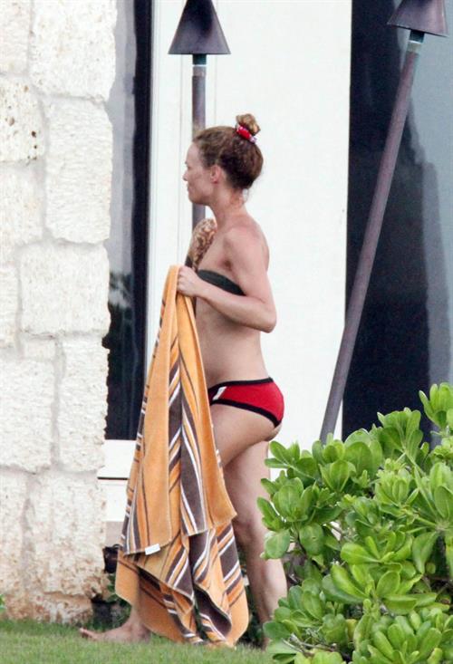 Vanessa Paradis in a bikini