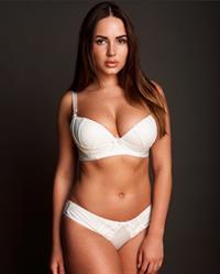 Sabine Jemeljanova in lingerie