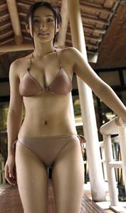 Saaya Irie in a bikini