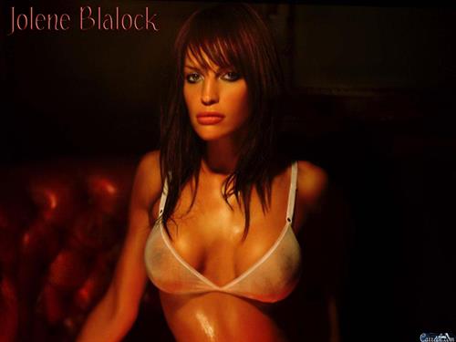 Jolene Blalock in lingerie