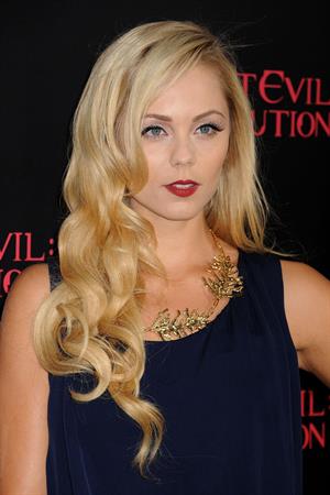 Laura Vandervoort - At Regal Cinemas L.A. Live September 12, 2012
