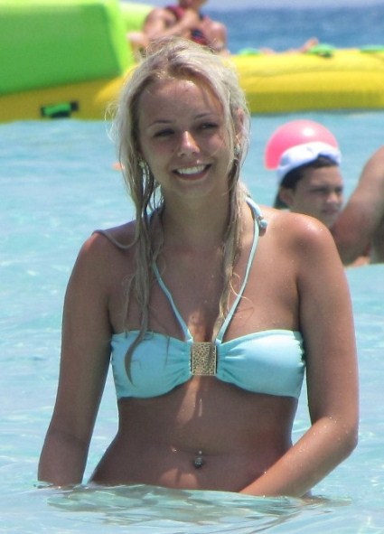 Sacha Parkinson in a bikini