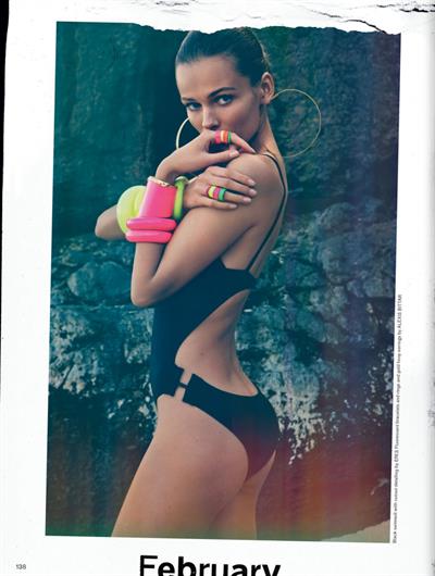 Edita Vilkeviciute in a bikini - ass