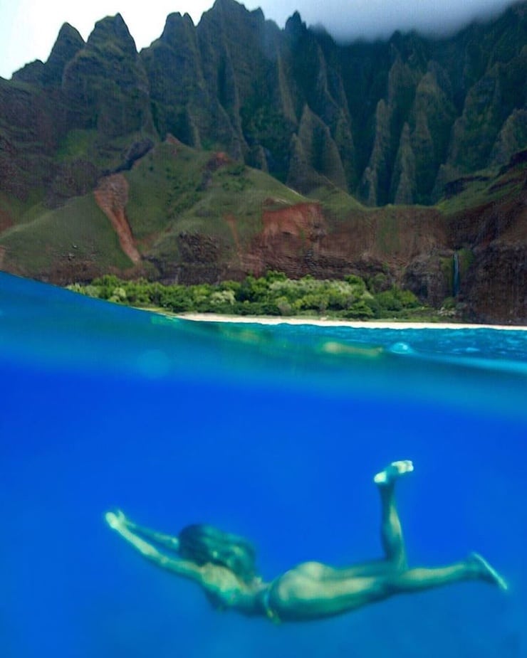 Sarah Kohan in a bikini