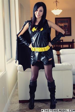 Catie Minx Pictures Catie Minx in batgirl Halloween costume