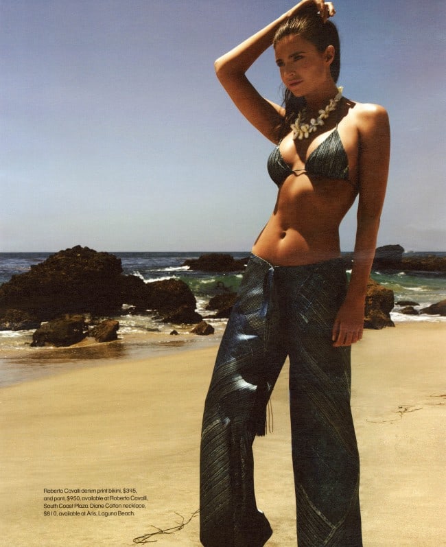 Julia Lescova in a bikini