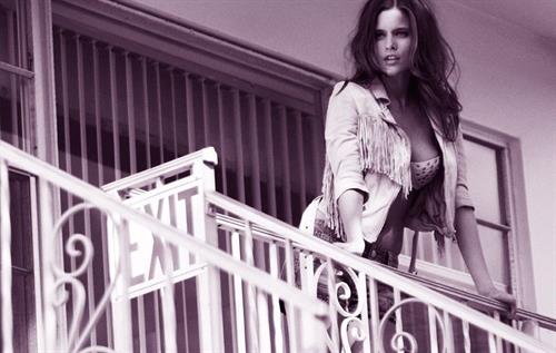 Kim Cloutier in lingerie