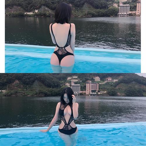 Kim Bitnara in a bikini - ass