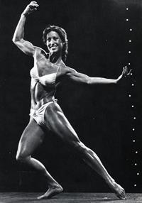 Rachel McLish in a bikini