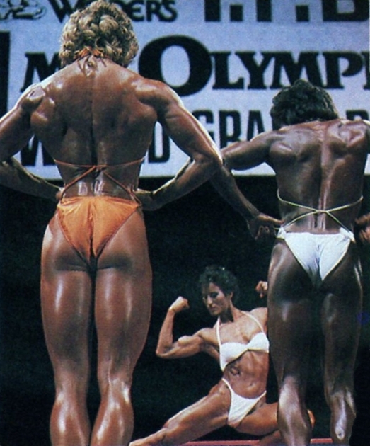 Rachel McLish in a bikini