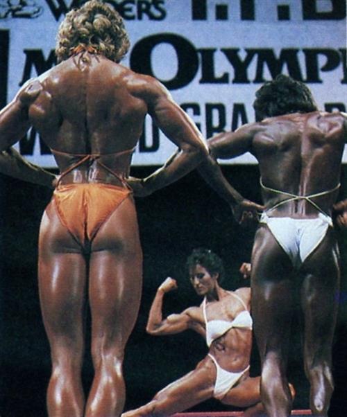 Rachel McLish in a bikini