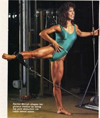 Rachel McLish in a bikini