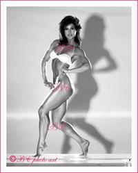 Rachel McLish in a bikini