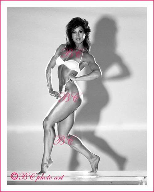 Rachel McLish in a bikini