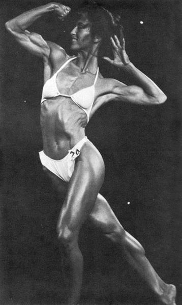 Rachel McLish in a bikini