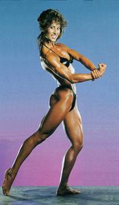 Rachel McLish in a bikini