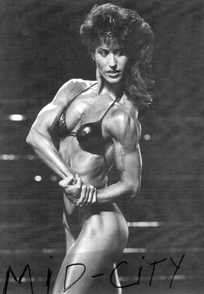 Rachel McLish in a bikini