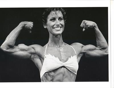 Rachel McLish in a bikini