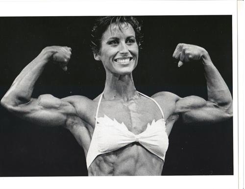 Rachel McLish in a bikini