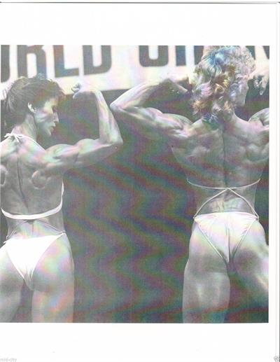 Rachel McLish in a bikini