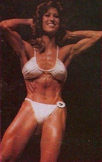 Rachel McLish in a bikini