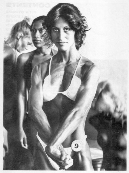 Rachel McLish in a bikini