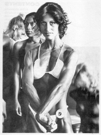 Rachel McLish in a bikini