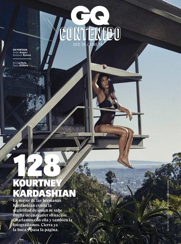 Kourtney Kardashian nude in GQ Mexico for December 2018